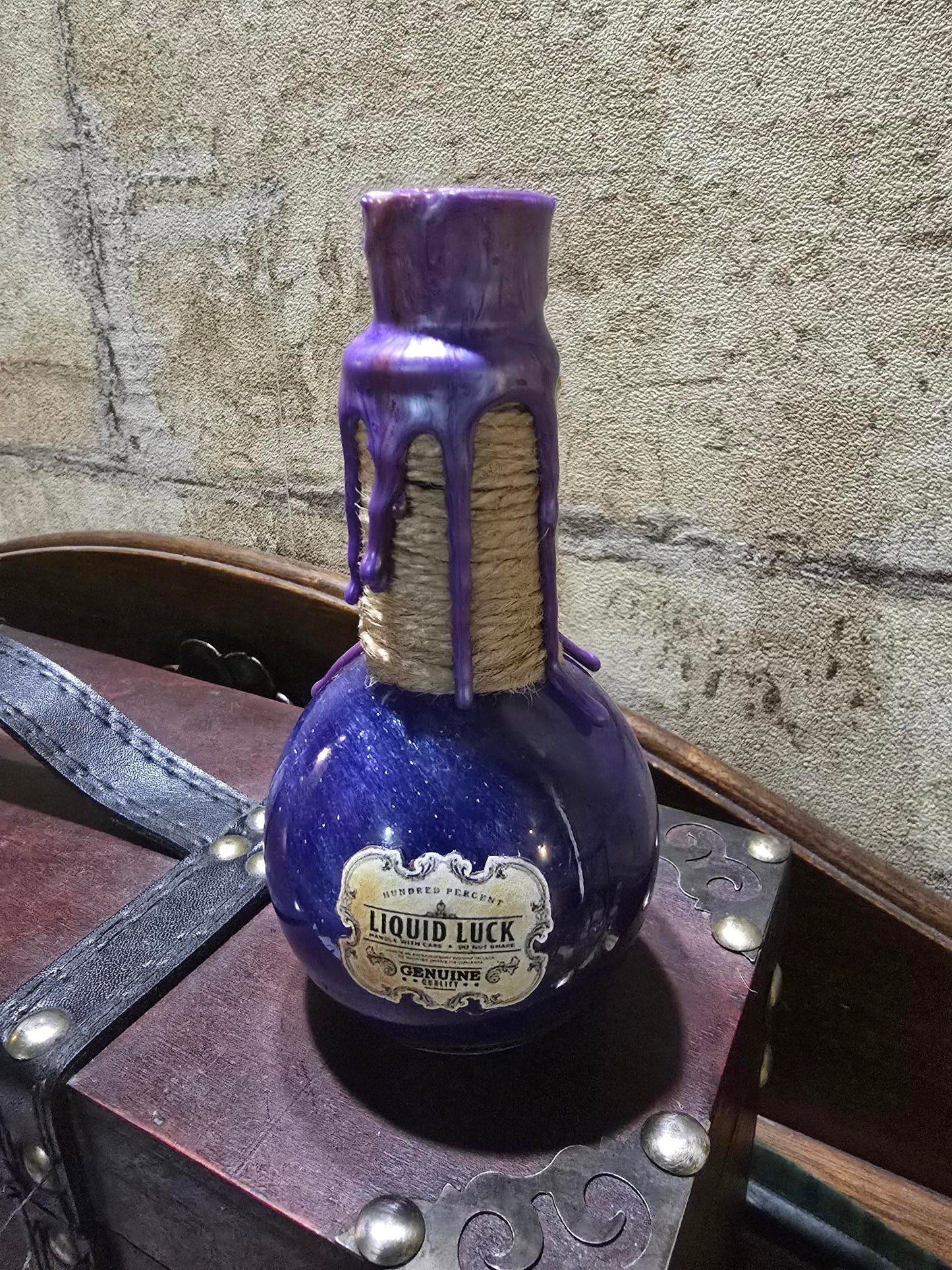 Potion magique changeante – Flacon unique scellé à la cire