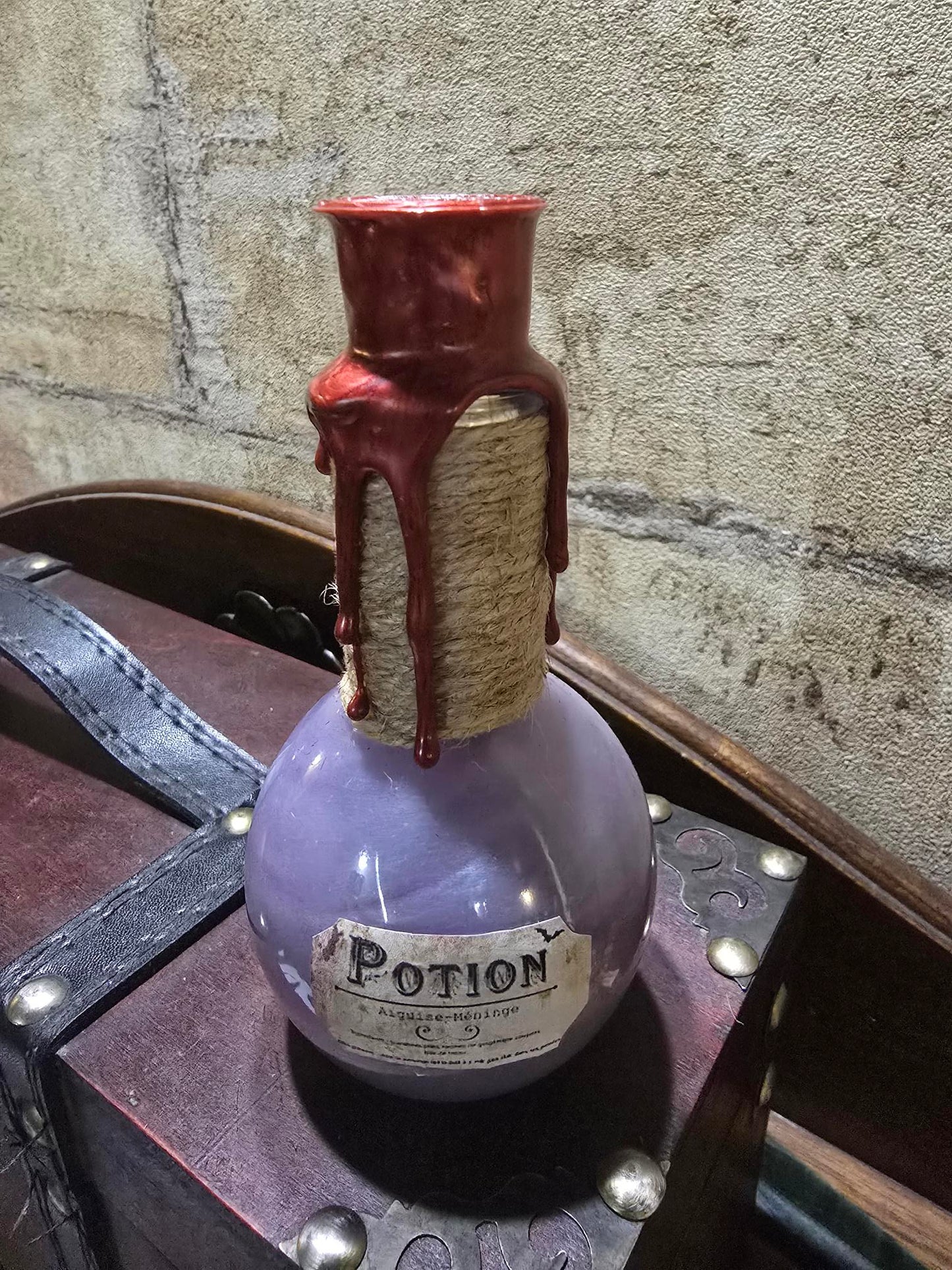 Potion magique changeante – Flacon unique scellé à la cire