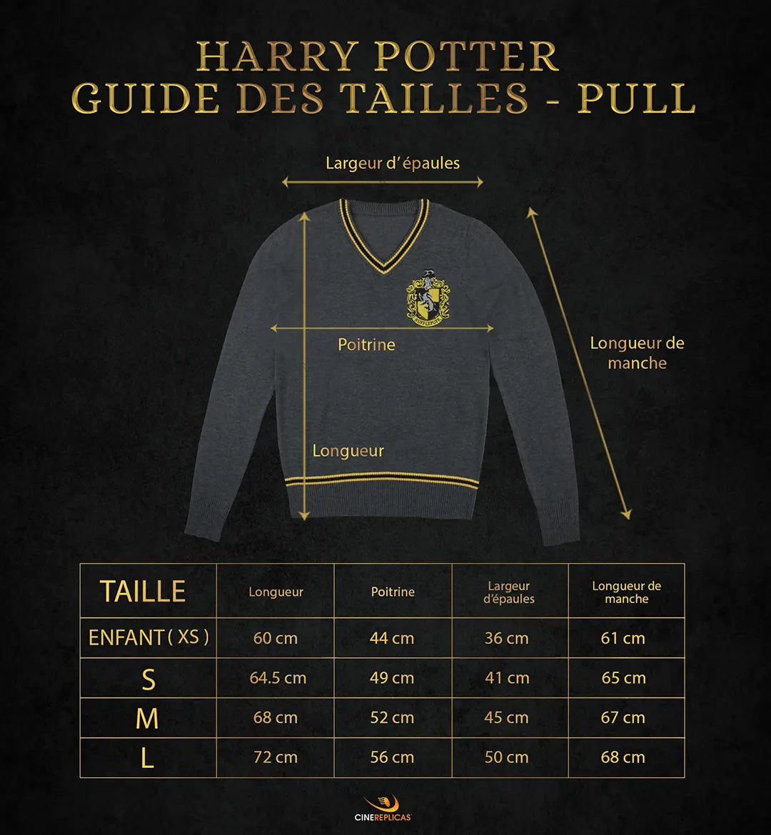 Pull gris Poufsouffle