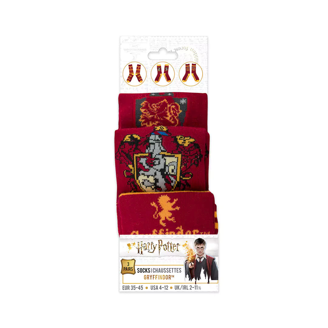 Lot 3 paires de chaussettes Gryffondor