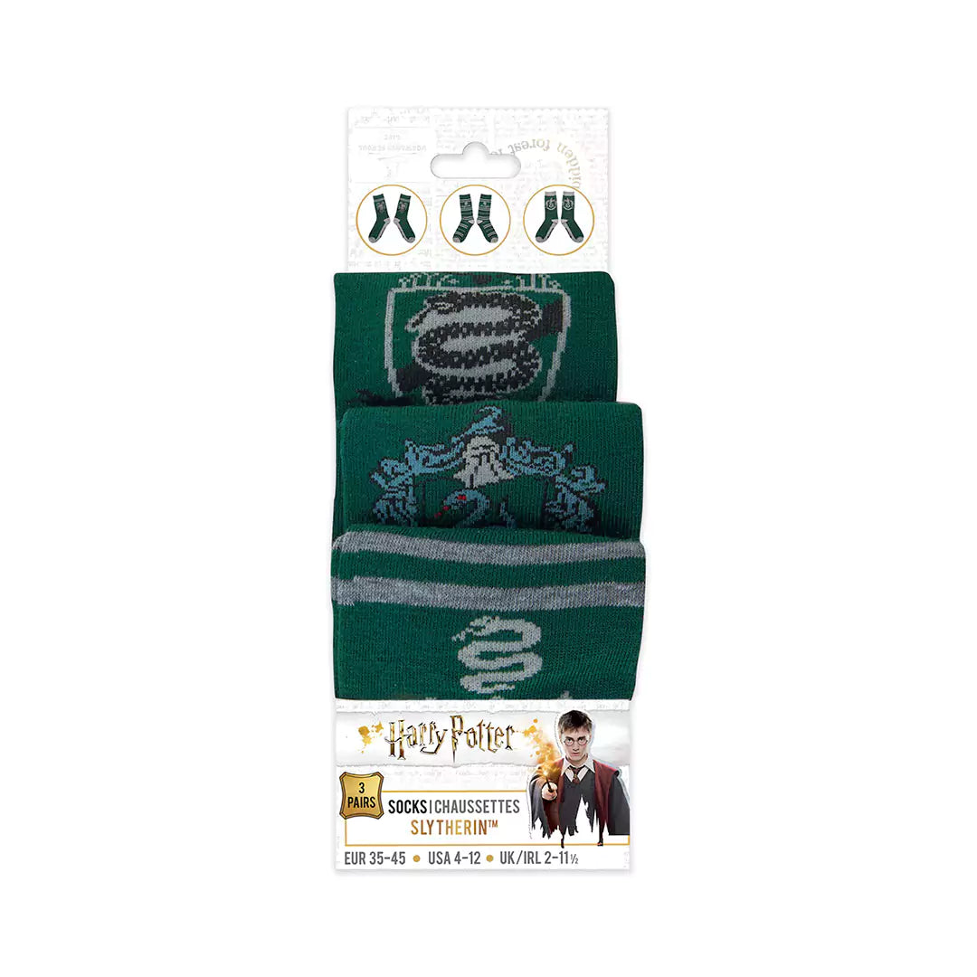 Lot 3 paires de chaussettes Serpentard