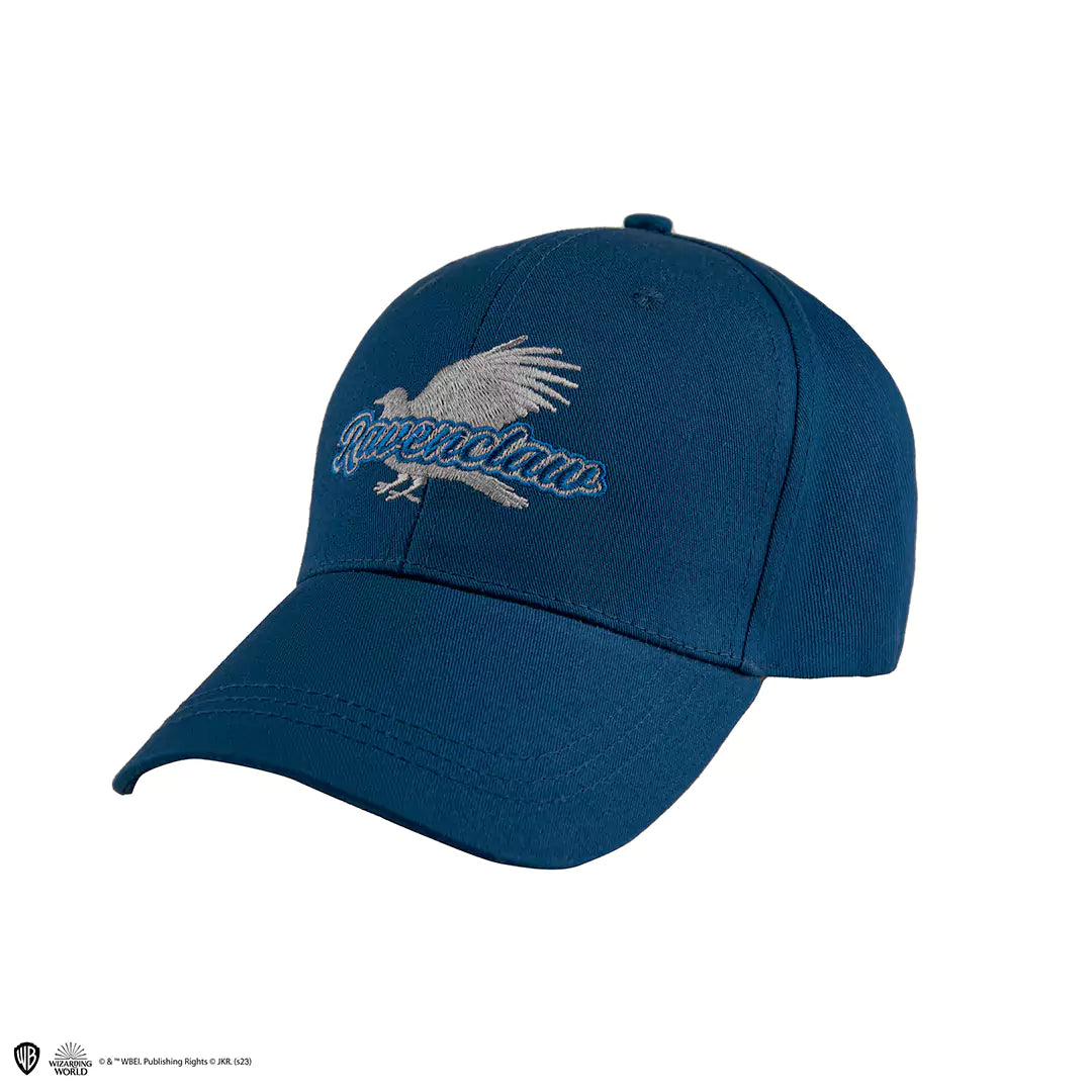 Casquette Serdaigle en coton bleu et gris avec aigle et logo Ravenclaw brodés – produit sous licence officielle Harry Potter