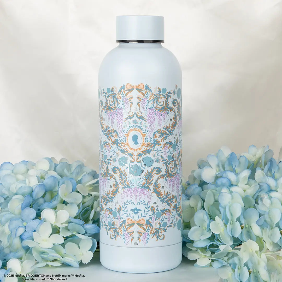 Bouteille Isotherme 500ml Fleurs de Damas Bleu Clair – Bridgerton