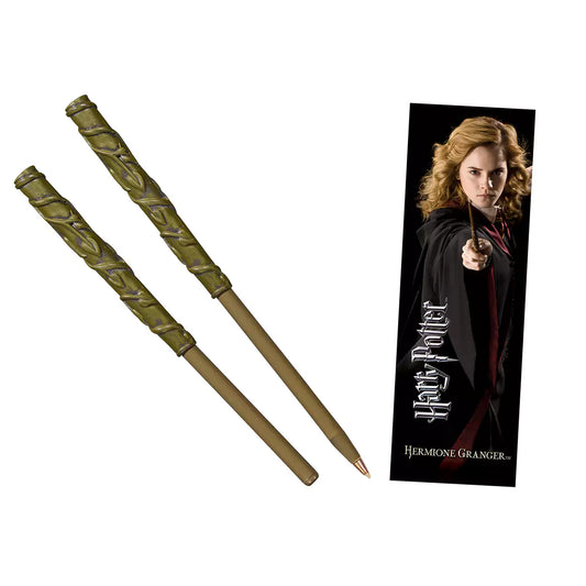 Stylo baguette et marque page Hermione Granger