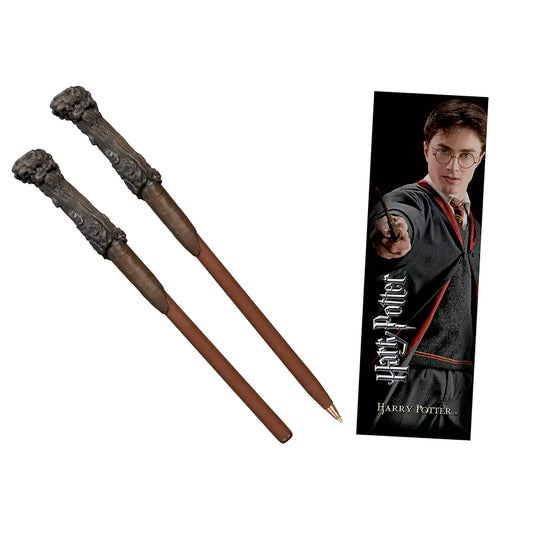Stylo baguette et marque page Harry Potter