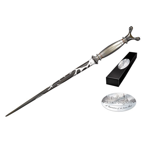 Réplique baguette Professeur Horace Slughorn Harry Potter – Résine, 36cm, boîte collection personnages, plaque nominative.