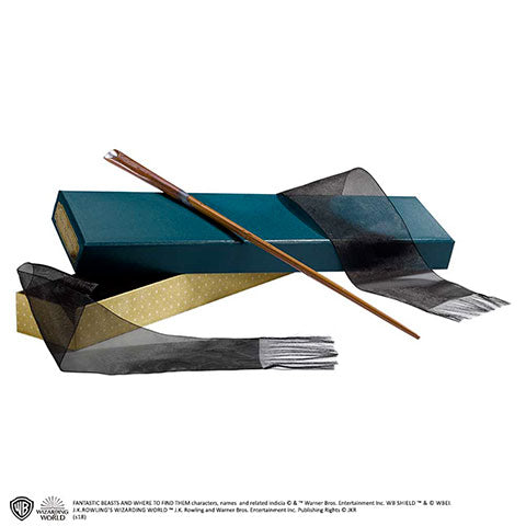 Baguette Norbert Dragonneau en résine, coffret Ollivander noble