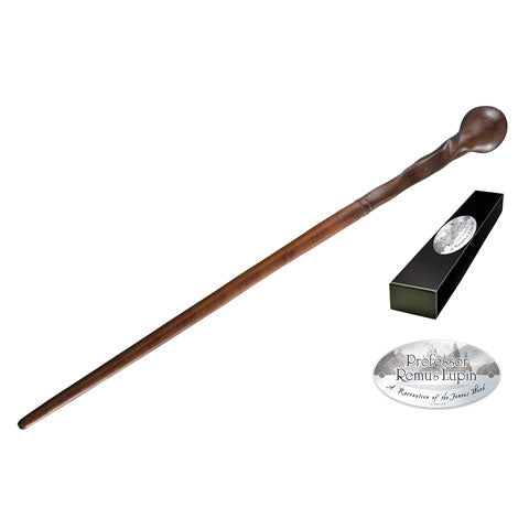 Réplique de la baguette de Remus Lupin – Harry Potter, résine, boîte collection personnages, plaque nominative.