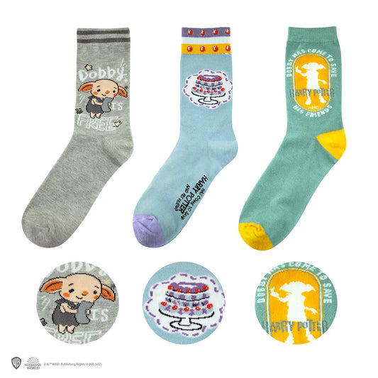 Chaussettes Dobby Harry Potter – lot de 3, taille unique