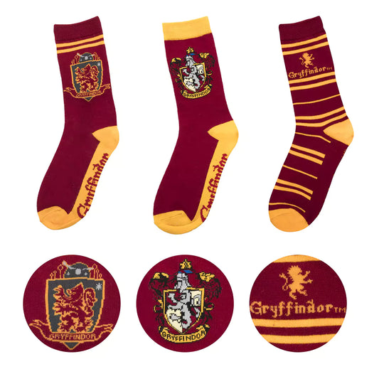 Chaussettes Gryffondor Harry Potter – lot de 3, taille unique
