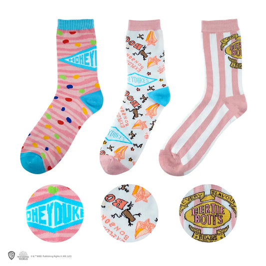 Chaussettes Honeydukes Harry Potter – lot de 3, taille unique