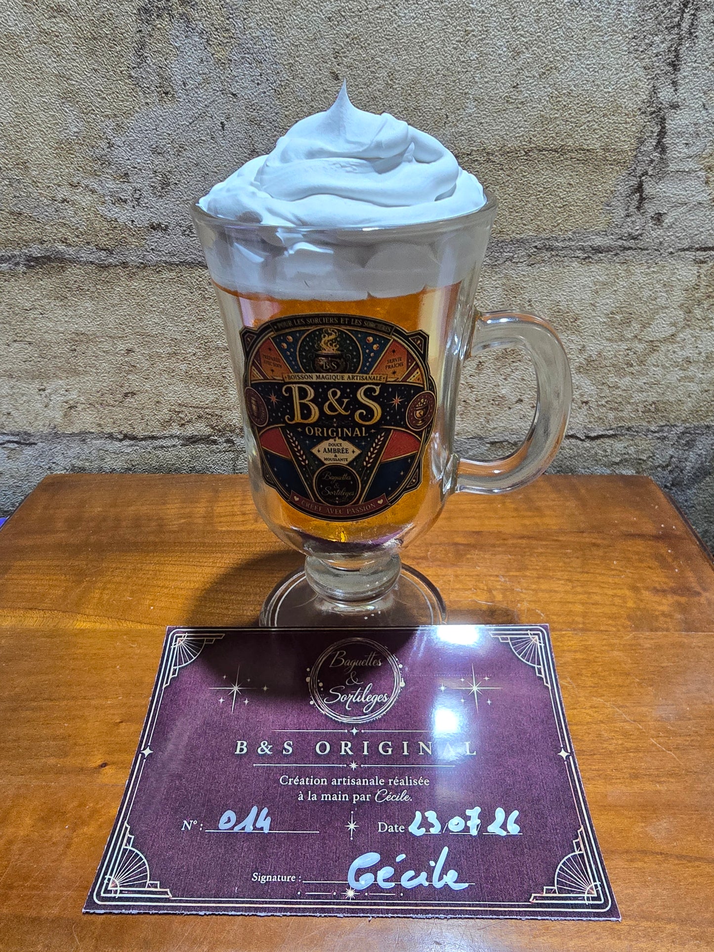 Chope de collection B&S Original n°14 – Création artisanale unique