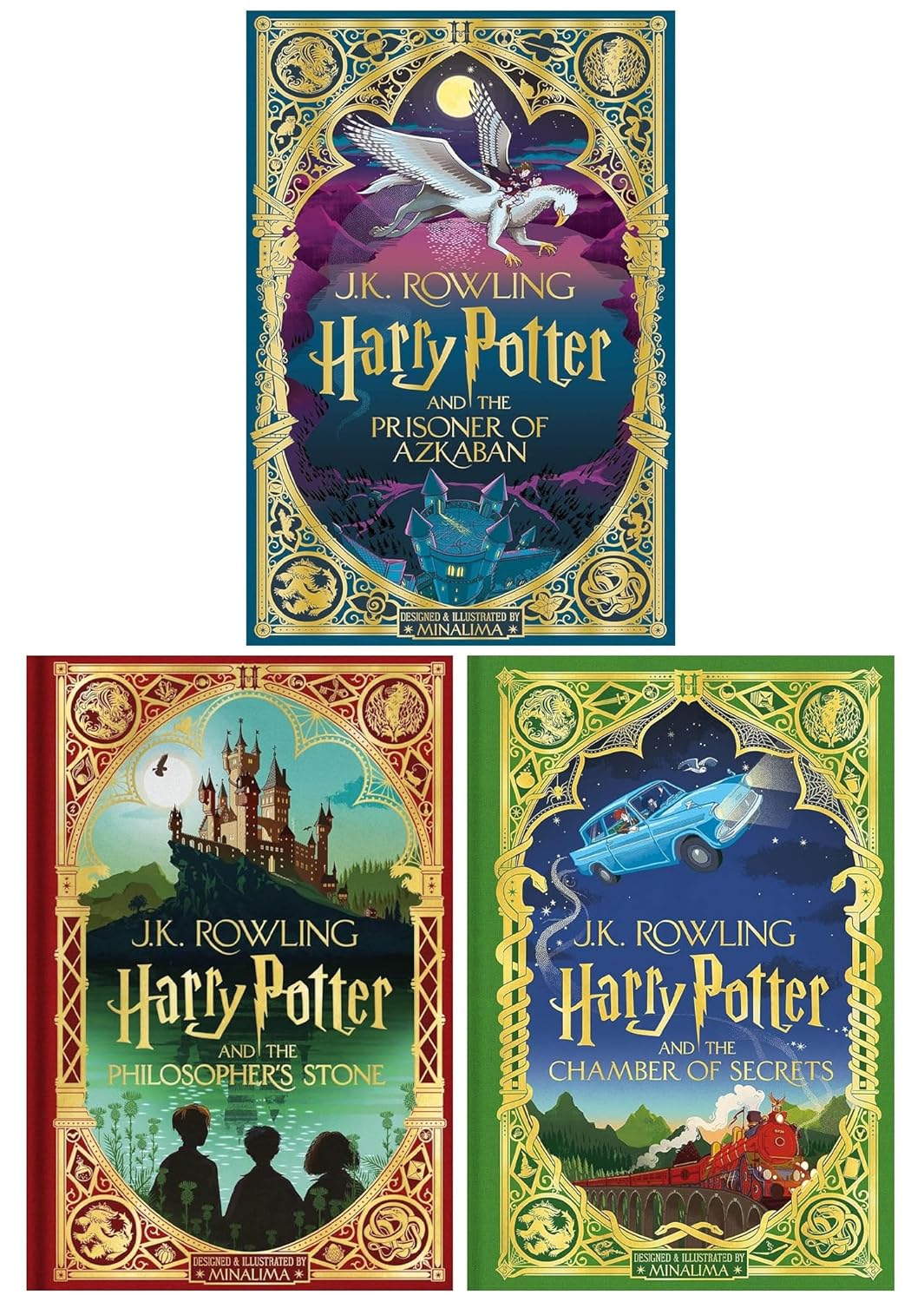 Coffret Collector MinaLima – Harry Potter Tomes 1, 2 & 3