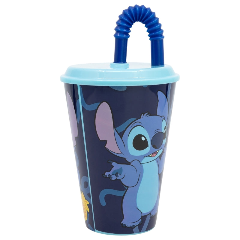 Gobelet avec paille Stitch 430ml