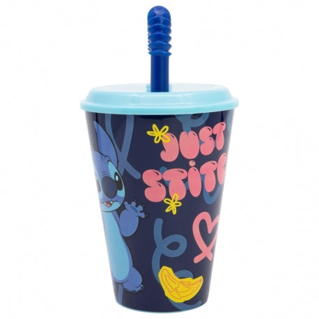 Gobelet avec paille Stitch 430ml