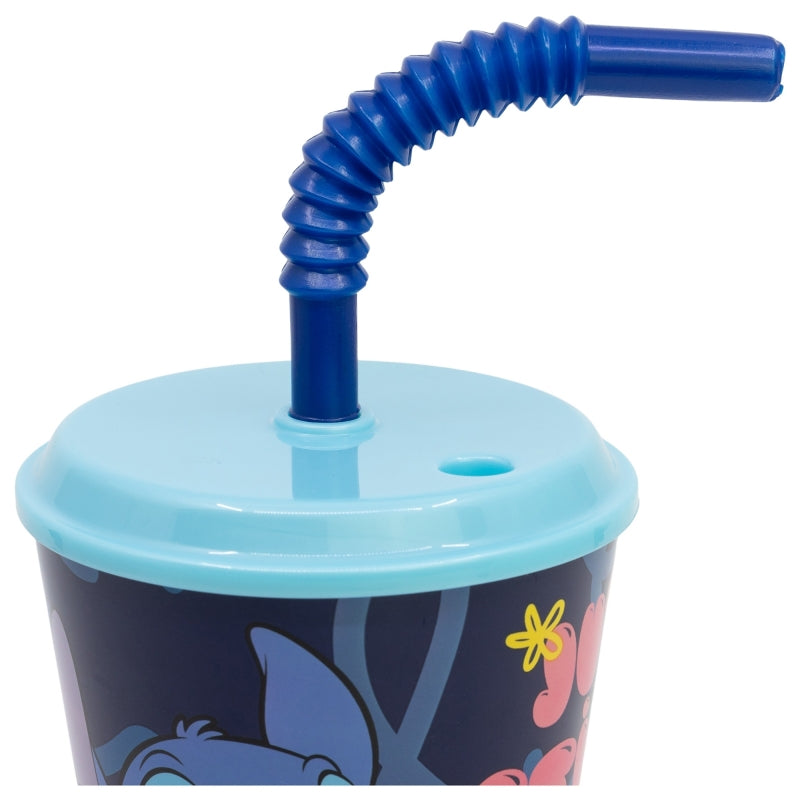 Gobelet avec paille Stitch 430ml