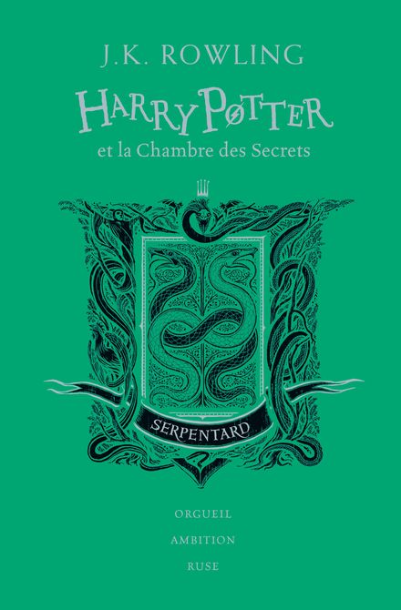 Livre collector Serpentard Harry Potter et la Chambre des Secrets avec bonus inédits