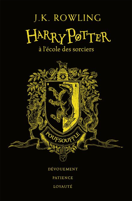 Livre Harry Potter édition 20 ans Poufsouffle avec contenus inédits et bonus maison