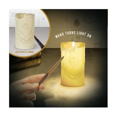 Lampe bougie avec baguette télécommande - Harry Potter