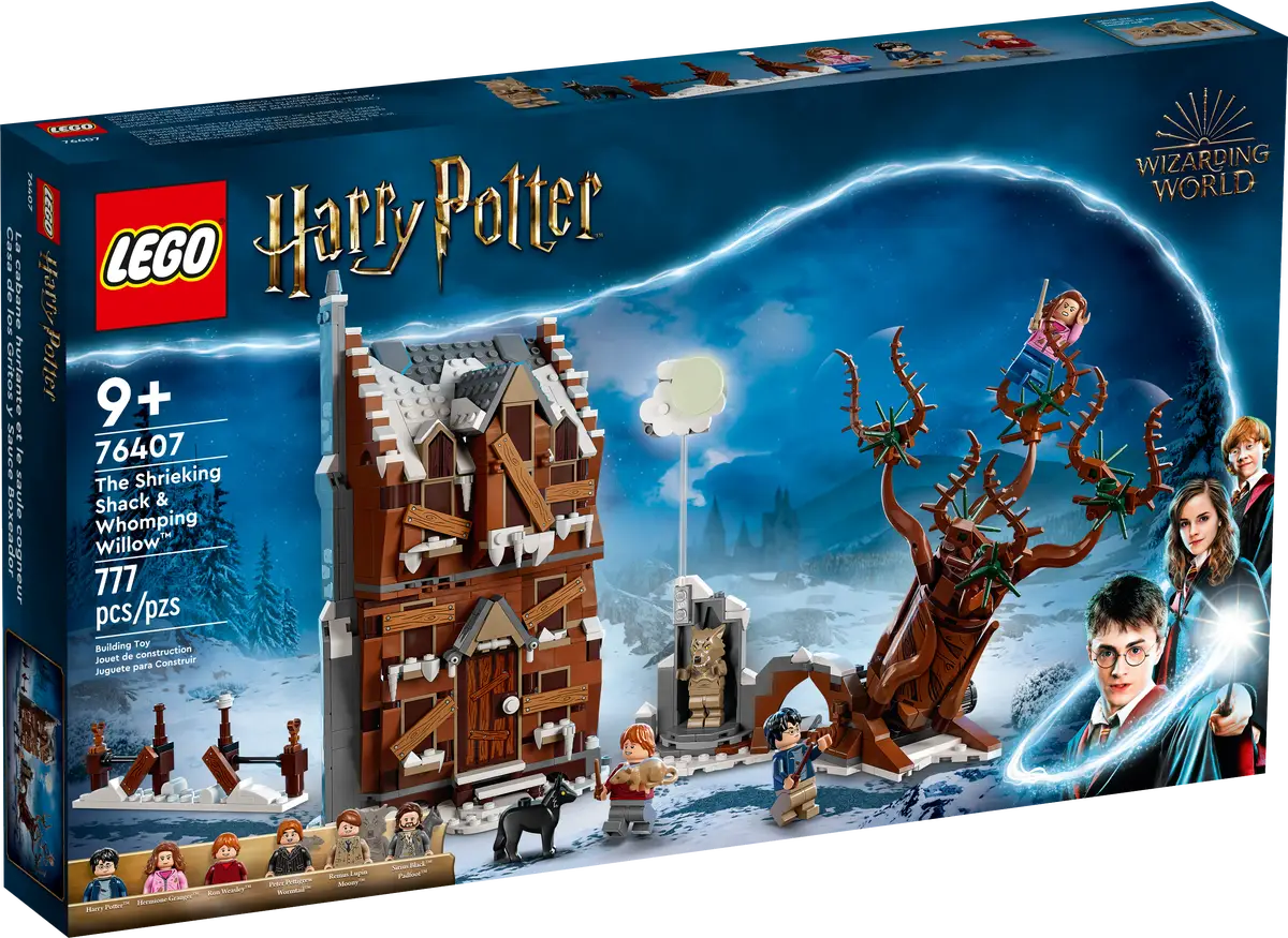 Set LEGO 76407 Harry Potter La Cabane Hurlante et le Saule Cogneur avec figurines et transformation de Lupin