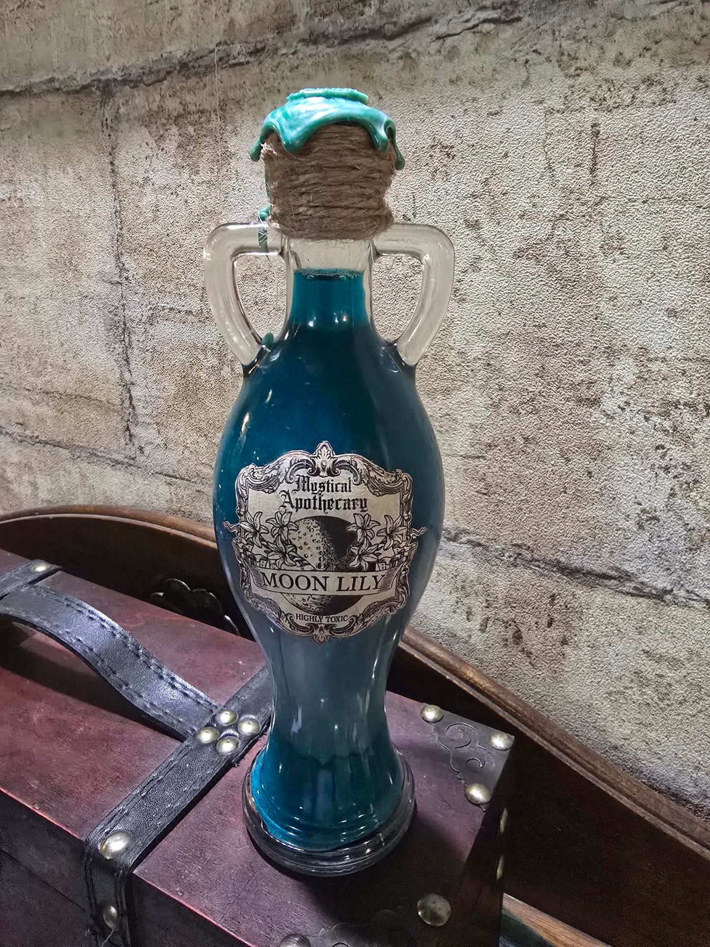 Potion magique amphore - Flacon unique scellé à la cire