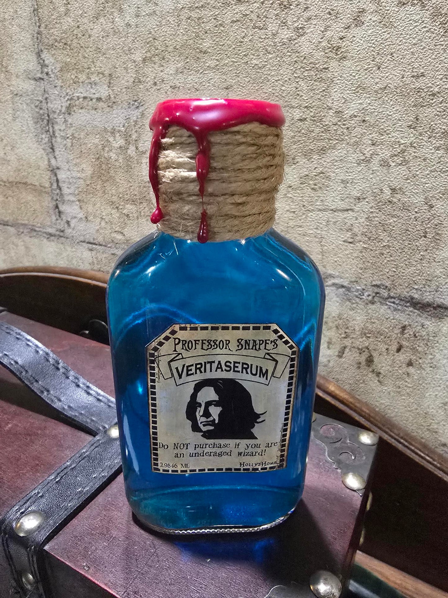 Potion magique flasque - Flacon unique scellé à la cire