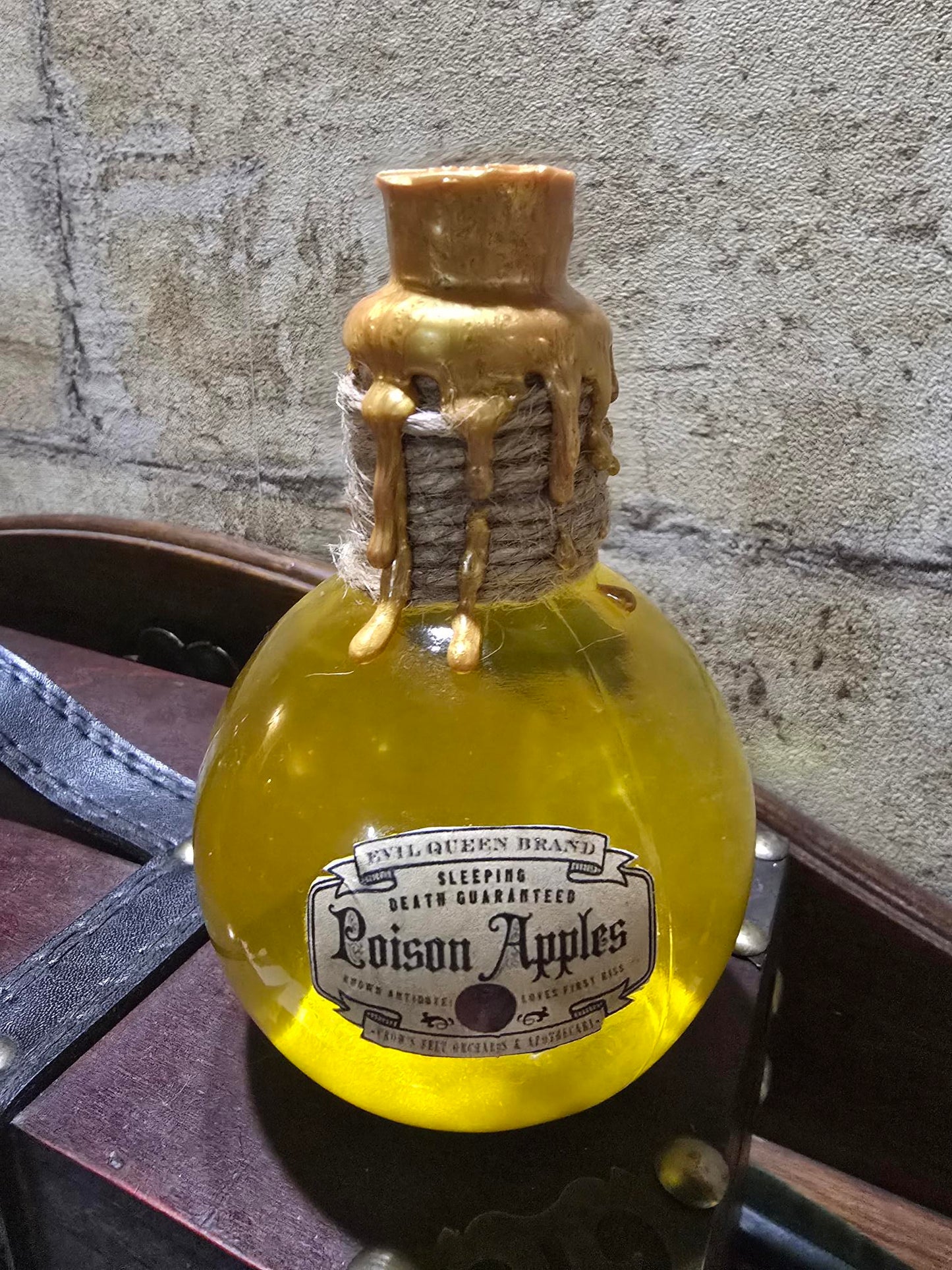 Potion magique ronde – Flacon unique scellé à la cire