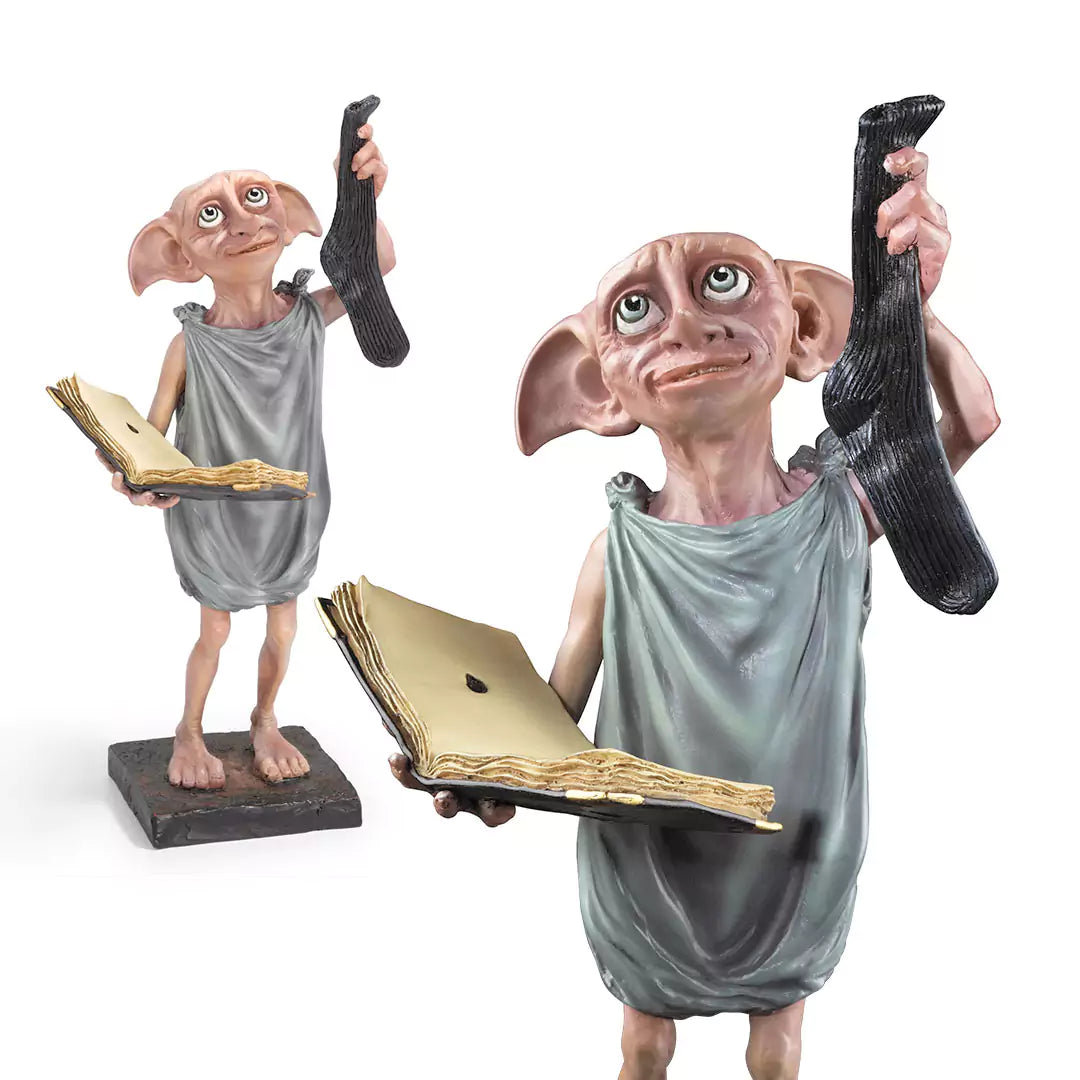 Sculpture de Dobby en résine peinte à la main avec boîte collector