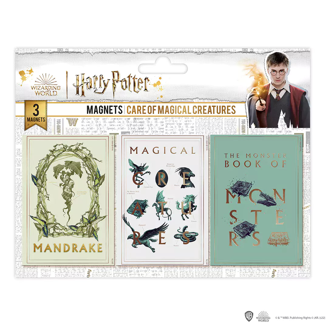 Set de 3 magnets - Soins aux créatures magiques - Harry Potter