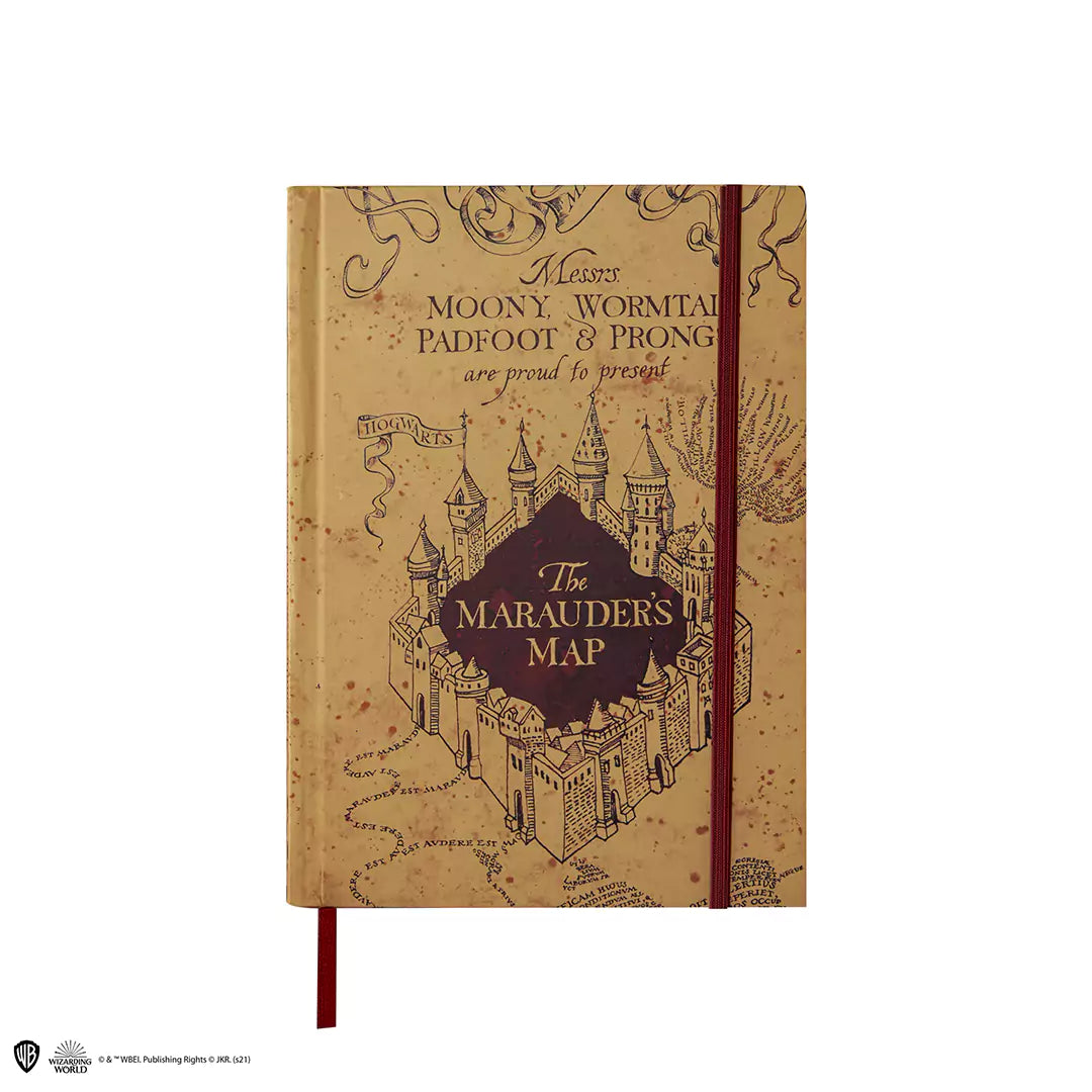Carnet rigide et petite réplique carte du Maraudeur