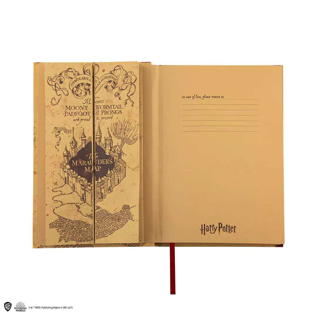 Carnet rigide et petite réplique carte du Maraudeur