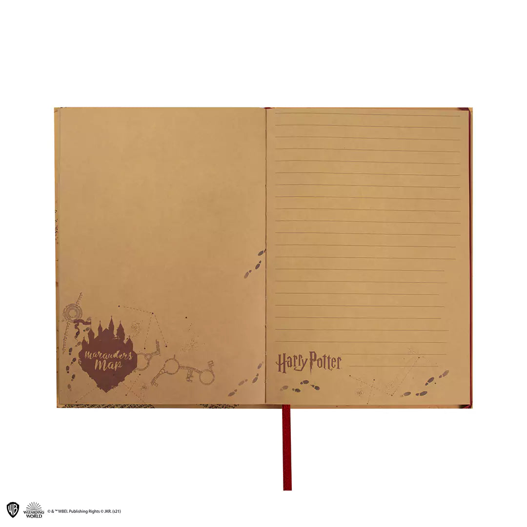 Carnet rigide et petite réplique carte du Maraudeur