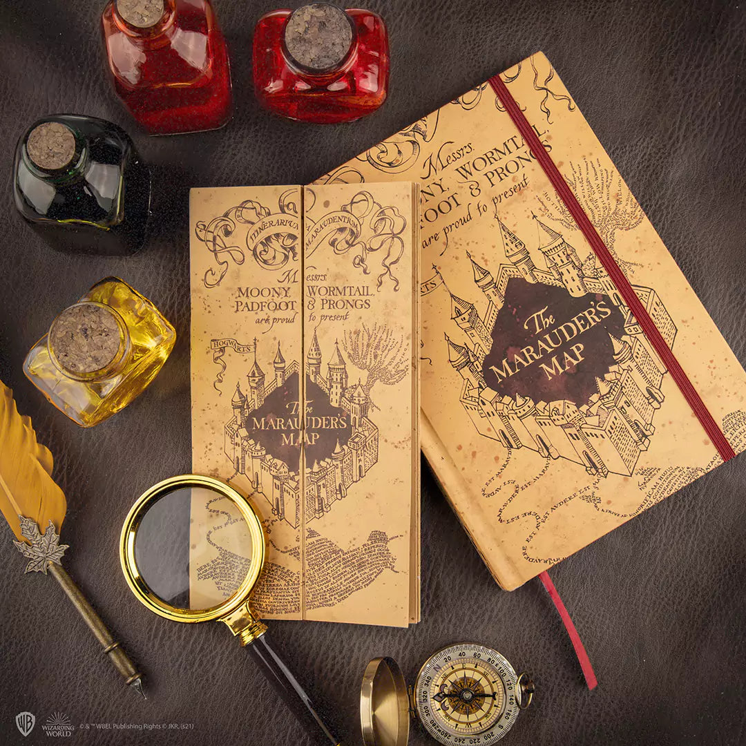 Carnet rigide et petite réplique carte du Maraudeur