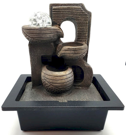 Fontaine à eau en résine Arche et Pots 29cm