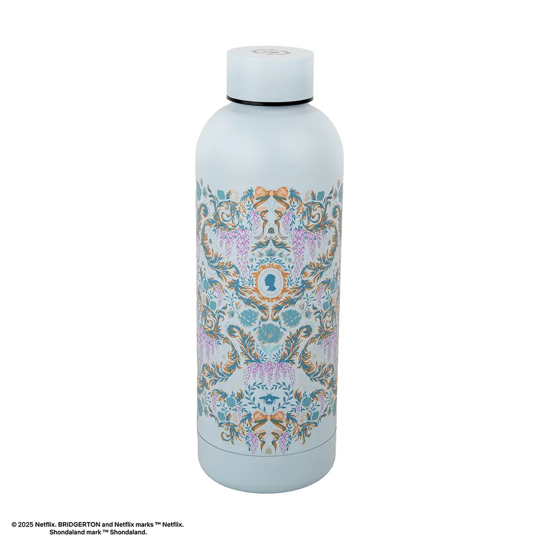 Bouteille Isotherme 500ml Fleurs de Damas Bleu Clair – Bridgerton