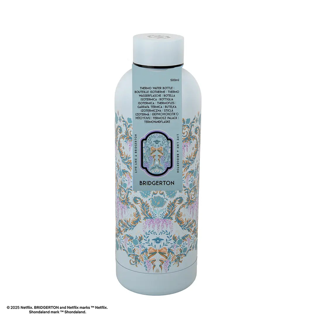 Bouteille Isotherme 500ml Fleurs de Damas Bleu Clair – Bridgerton
