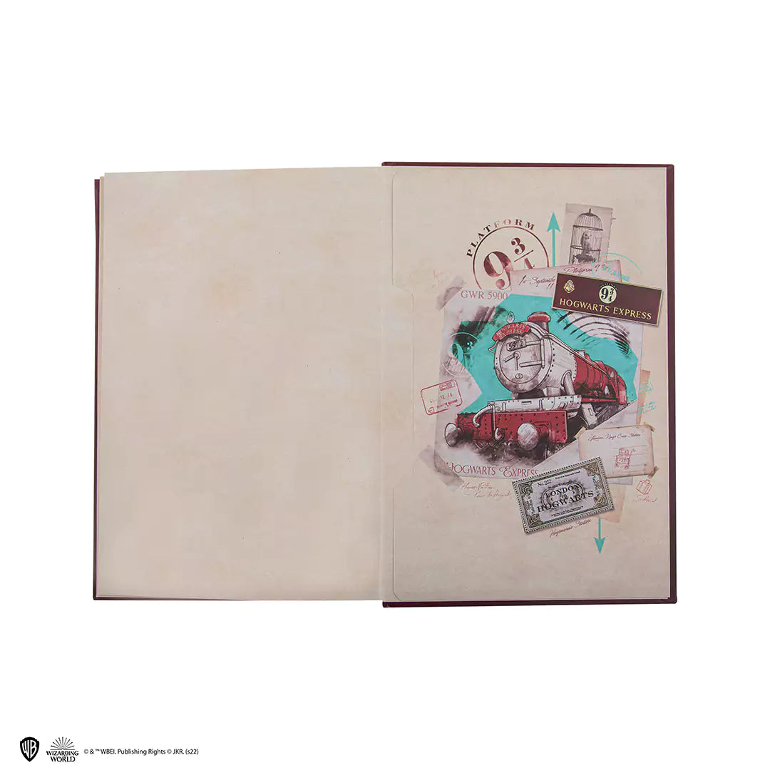 Carnet rigide et marque-page Poudlard Express