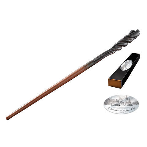 Baguette magique de Neville Londubat – Collection Personnages officielle Harry Potter – Résine, 33 cm