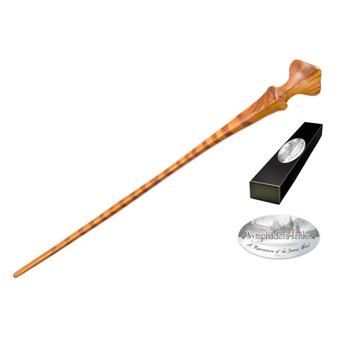 Réplique baguette Nymphadora Tonks Harry Potter – Résine, 38cm, boîte collection personnages, plaque nominative
