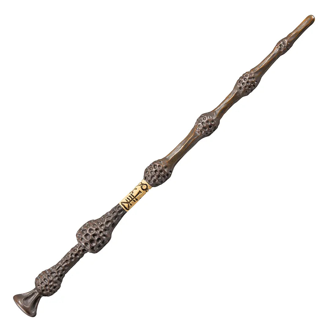 Baguette PVC Albus Dumbledore Harry Potter de 30 cm présentée dans une boîte vitrine officielle.