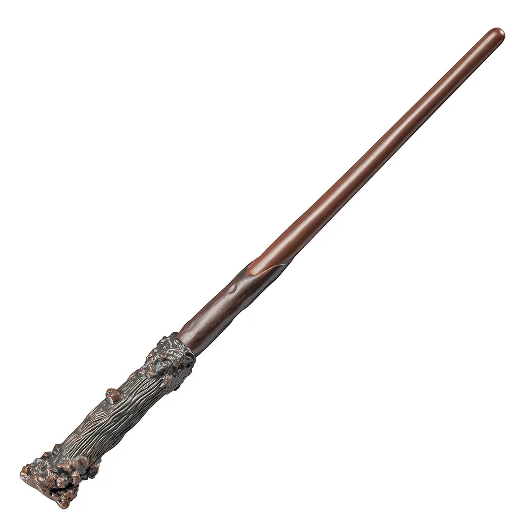 Baguette PVC Harry Potter de 30 cm présentée dans une boîte vitrine officielle.