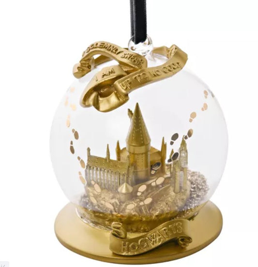 Boule de Noël Poudlard lumineuse- Harry Potter