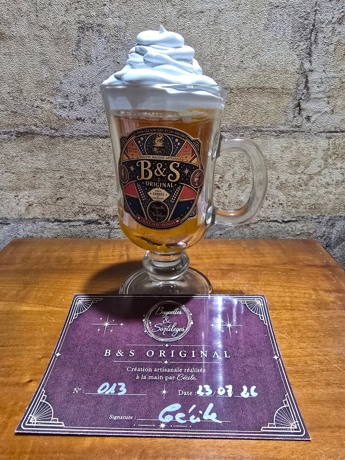 Chope de collection B&S Original n°13 – Création artisanale unique