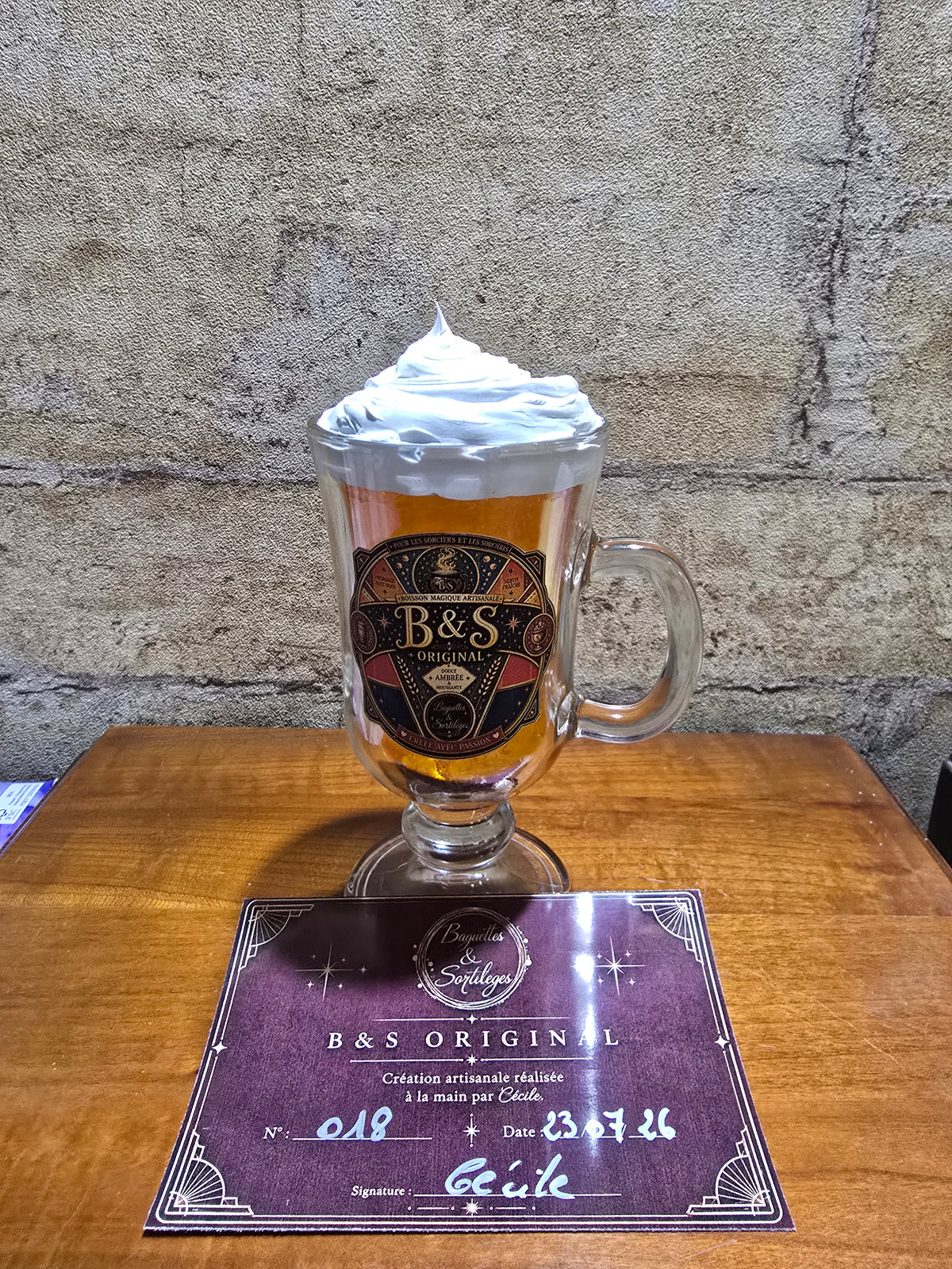 Chope de collection B&S Original n°18 – Création artisanale unique