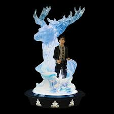 Figurine Harry Potter avec Patronus cerf lumineux – sous licence officielle Harry Potter