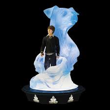 Figurine Ron Weasley avec Patronus lumineux Jack Russell – sous licence officielle Harry Potter