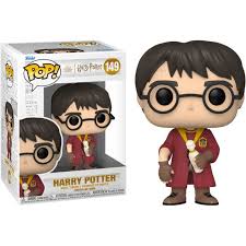 Funko Pop! Harry Potter en tenue de Quidditch avec la bouteille de Poussos