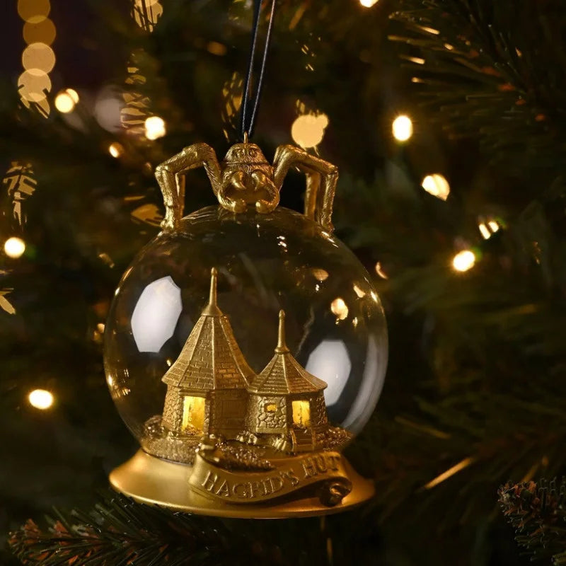 Boule de Noël Cabane de Hagrid lumineuse- Harry Potter