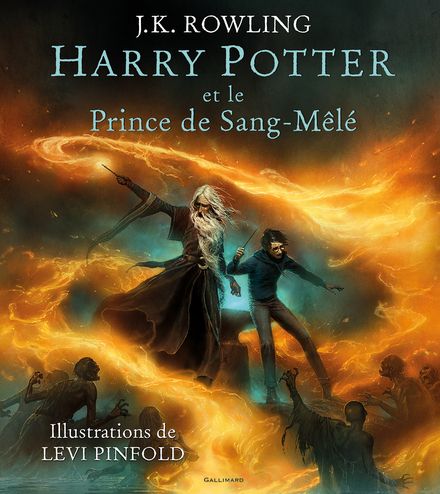 Livre Harry Potter et le Prince de Sang-Mêlé, tome 6 de J.K. Rowling, édition intégrale illustrée en couleur par Levi Pinfold.