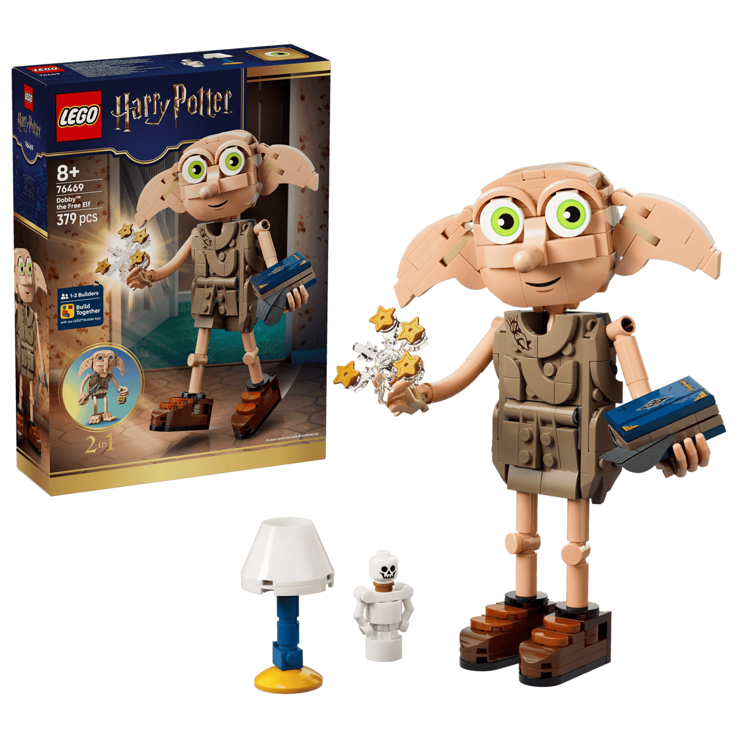 LEGO Harry Potter 76469 Dobby l’Elfe Libre et Kreattur 2-en-1